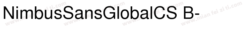 NimbusSansGlobalCS B字体转换